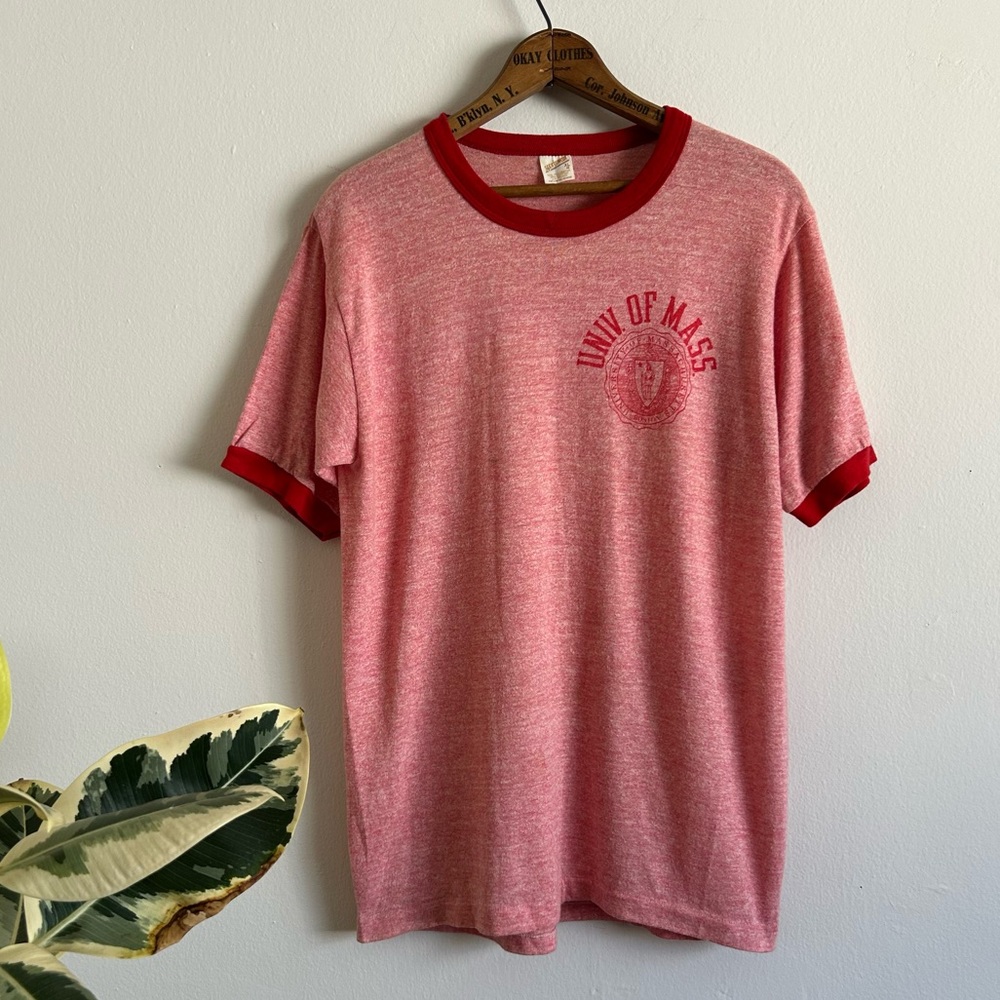 70's UMass Boston Ringer Tee - Picture 4 of 12